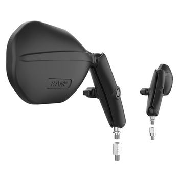 RAM-B-349-RTA-C-465RL:RAM-B-349-RTA-C-465RL_3:RAM Tough-Mirror™ Kit with M10-1.25 Bases + Reverse Adapter - Long Arm