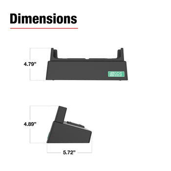 RAM-DOCK-ZE25U:RAM-DOCK-ZE25U_6:RAM Desktop Dock for Zebra ET6x with USB & RJ45 Support