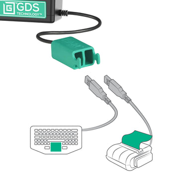 RAM-GDS-DOCKL-SAM80CD2U:RAM-GDS-DOCKL-SAM80CD2U_6:Locking GDS Tough-Dock™ + Dual USB-A for Samsung Tab A9 & A7 Lite 8.7"