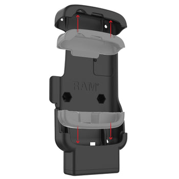 RAM-HOL-ZE24-C-1U:RAM-HOL-ZE24-C-1U_5:RAM Form-Fit USB-C Dock for Zebra TC22 & TC27 without Boot