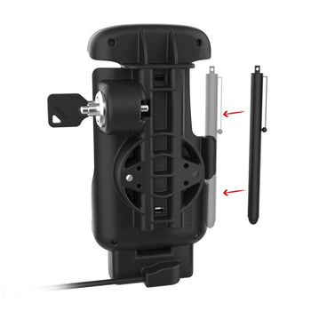 RAM-HOL-ZE24L-C-1U:RAM-HOL-ZE24L-C-1U_3:RAM Locking Form-Fit USB-C Dock for Zebra TC22 & TC27 without Boot