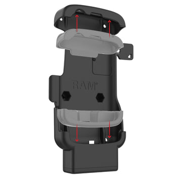 RAM-HOL-ZE24L-C-1U:RAM-HOL-ZE24L-C-1U_5:RAM Locking Form-Fit USB-C Dock for Zebra TC22 & TC27 without Boot