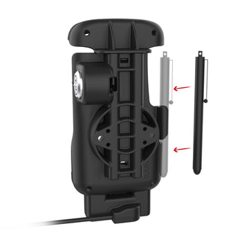 RAM-HOL-ZE24L-CU:RAM-HOL-ZE24L-CU_3:RAM Locking Form-Fit Powered Dock for Zebra TC22 & TC27 with Boot