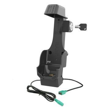 RAM-HOL-ZE26PDHLU:RAM-HOL-ZE26PDHLU_2:RAM Locking Powered Dock + Single USB-A for Zebra TC8300 - Heated Pins