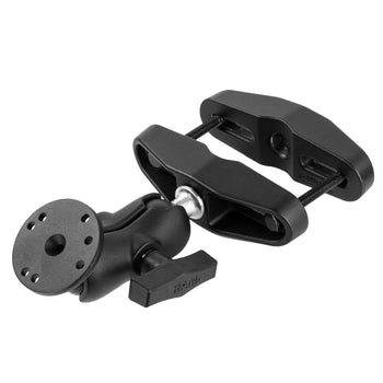 RAM-101U-B-247:RAM-101U-B-247_1:RAM Universal Post Clamp Mount with Round Plate - C Size Short Arm