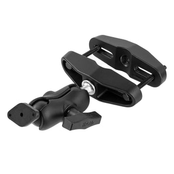 RAM Universal Post Clamp Mount with Diamond Plate - C Size Short Arm