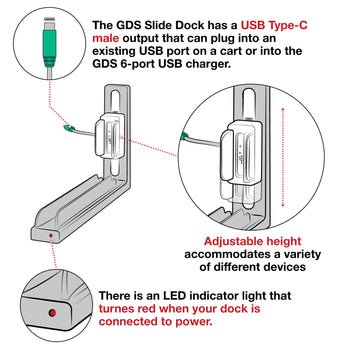 RAM-GDS-DOCK-G7M-8-NGU:RAM-GDS-DOCK-G7M-8-NGU_6:GDS Slide Dock™ with Power Delivery & Magnetic Base