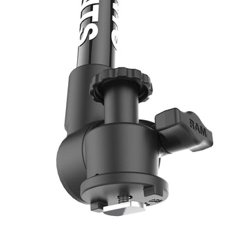 RAP-411-18-18-A-GOP1-1:RAP-411-18-18-A-GOP1-1_3:RAM Tough-Pole™ Camera Mount with Double Pipe & RAM Track-Node™ Base