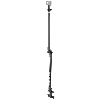 RAP-411-18-18-A-GOP1:RAP-411-18-18-A-GOP1_1:RAM Tough-Pole™ 48" Camera Mount with Double Pipe & Dual Track Base
