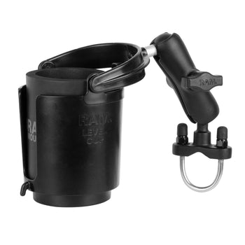 RAM-B-132-1RU:RAM-B-132-1RU_1:RAM Level Cup 16oz Drink Holder with U-Bolt Base - 1" - 1.25" Rails