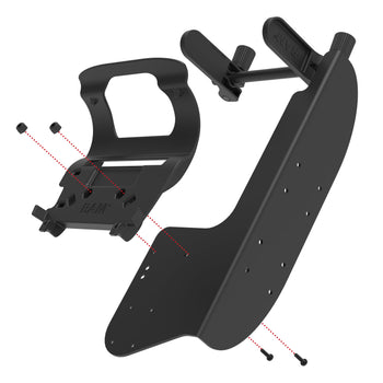 RAM-PM1-ZE31U:RAM-PM1-ZE31U_2:RAM Printer Mount with Paper Feed for Zebra ZQ630 Series