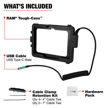 RAM Tough-Case<sup>™</sup> for Tab Active Pro and Active4 Pro – Type-C Male USB