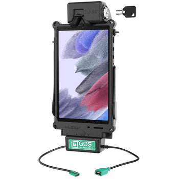 RAM-GDS-DOCKL-SAM80CDU:RAM-GDS-DOCKL-SAM80CDU_1:Locking GDS Tough-Dock™ + Single USB-A for Samsung Tab A7 Lite 8.7"