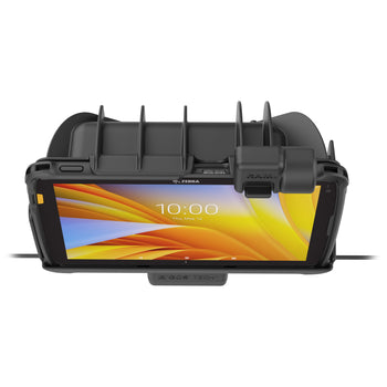RAM-HOL-ZE21PD2NLLU:RAM-HOL-ZE21PD2NLLU_6:RAM Tough-Dock™ Power + Dual USB with Latch for Zebra ET4x 10" Tablet