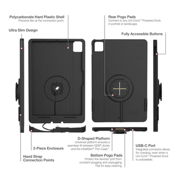 RAM-GDS-SKIN-AP45-M4-TCDB:RAM-GDS-SKIN-AP45-M4-TCDB_5:IntelliSkin Thin-Case™ for iPad Pro 11 (M4) (D Shape & Rear Pogo Pads)