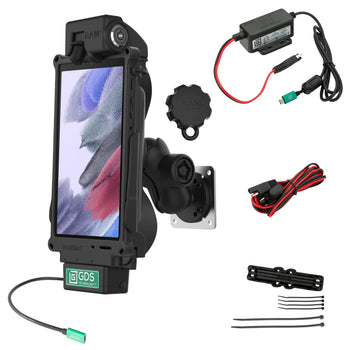 RAM-GDS-101LB2-SAM80CP-V7CU:RAM-GDS-101LB2-SAM80CP-V7CU_1:GDS Tough-Dock™ Locking Vehicle Bundle for Samsung Tab A7 Lite 8.7"