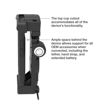 GDS Locking Powered Dock + USB-A for Zebra EC50/55 - Heated Pins