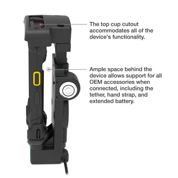 GDS Locking Powered Dock + USB-A for Zebra TC73/78 - Heated Pins