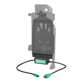 RAM-GDS-DOCK-V10PDU:RAM-GDS-DOCK-V10PDU_2:GDS Power + Single USB-A Dock Cup for IntelliSkin Next Gen Tablets
