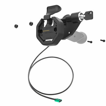 RAM-GDS-DOCKLR-U3CPU:RAM-GDS-DOCKLR-U3CPU_2:GDS Uni-Conn™ Powered Right Locking Snap-In Dock with USB-C Connector