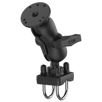 RAM-101U-B-235:RAM-101U-B-235_1:RAM Double U-Bolt Rail Mount for Smaller Rails - C Size Short