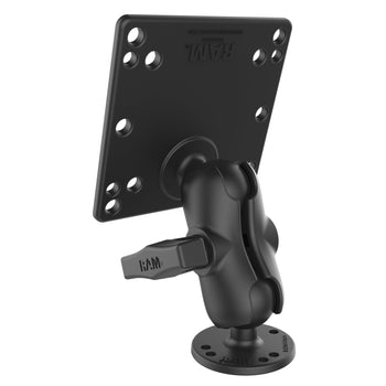 RAM-101U-B-246:RAM-101U-B-246_2:RAM Double Ball Mount with 100x100mm VESA Plate - C Size Short