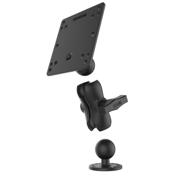 RAM-101U-B-246:RAM-101U-B-246_3:RAM Double Ball Mount with 100x100mm VESA Plate - C Size Short