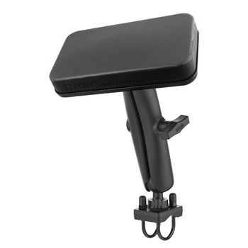 RAM-101U-D-235Z-BR1:RAM-101U-D-235Z-BR1_1:RAM Double U-Bolt Mount with Back Rest for ATV's - C Size Medium