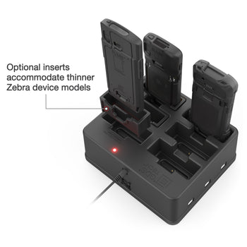 RAM-GDS-DOCK-6G15P-RJ45:RAM-GDS-DOCK-6G15P-RJ45_4:GDS 6-Port Power + RJ45 Dock for Zebra Handhelds with IntelliSkin