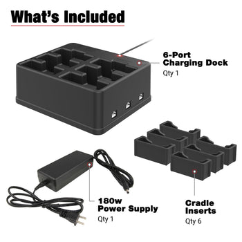RAM-GDS-DOCK-6G15P-RJ45:RAM-GDS-DOCK-6G15P-RJ45_7:GDS 6-Port Power + RJ45 Dock for Zebra Handhelds with IntelliSkin
