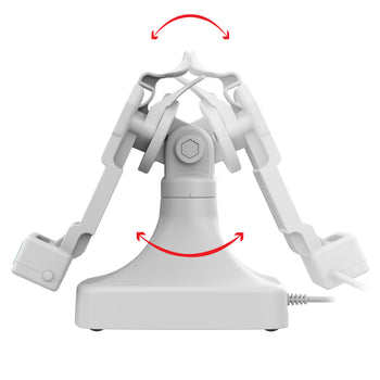 RAM-GDS-DOCK-D14-U1E-2A-GRY:RAM-GDS-DOCK-D14-U1E-2A-GRY_3:GDS Uni-Conn™ Tilt & Swivel Dock with PoE + Data - Gray