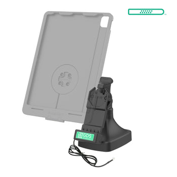 RAM-GDS-DOCK-D14-U1E-2A:RAM-GDS-DOCK-D14-U1E-2A_2:GDS Uni-Conn™ Tilt & Swivel Dock with PoE + Data