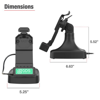 RAM-GDS-DOCK-D14-U1E-2A:RAM-GDS-DOCK-D14-U1E-2A_7:GDS Uni-Conn™ Tilt & Swivel Dock with PoE + Data