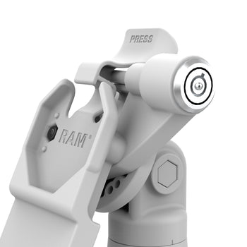 RAM-GDS-DOCKLR-D14-U1C-2A-GRY:RAM-GDS-DOCKLR-D14-U1C-2A-GRY_5:GDS Uni-Conn™ Locking Tilt & Swivel Dock with USB-C + Data - Gray