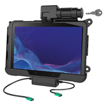 RAM-HOL-SAM57CPKL-CU:RAM-HOL-SAM57CPKL-CU_1:RAM Locking USB-C Powered Dock + USB-C Data for Tab Active4 Pro