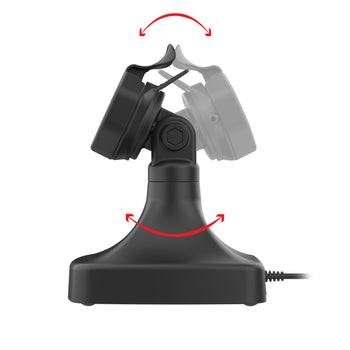 RAM-GDS-DOCK-D14-U3C-2A:RAM-GDS-DOCK-D14-U3C-2A_3:GDS Uni-Conn™ Powered Tilt & Swivel Dock with USB-C + Data