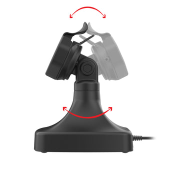 RAM-GDS-DOCK-D14-U3C-2A:RAM-GDS-DOCK-D14-U3C-2A_3:GDS Uni-Conn™ Powered Tilt & Swivel Dock with USB-C + Data