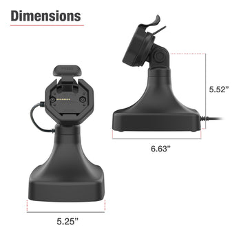 RAM-GDS-DOCK-D14-U3C:RAM-GDS-DOCK-D14-U3C_6:GDS Uni-Conn™ Powered Tilt & Swivel Dock with USB-C