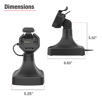 RAM-GDS-DOCK-D14-U3C:RAM-GDS-DOCK-D14-U3C_6:GDS Uni-Conn™ Powered Tilt & Swivel Dock with USB-C