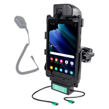 GDS Tough-Dock™ Klein VALOR PTT Vehicle Bundle for Samsung Tab Active3
