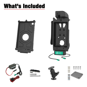 RAM-GDS-101B2-SAM80C-C-V7CU:RAM-GDS-101B2-SAM80C-C-V7CU_6:GDS Tough-Dock™ Klein VALOR PTT Vehicle Bundle for Tab A7 Lite 8.7