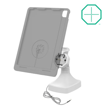 RAM-GDS-DOCK-D14-U3E-2A-GRY:RAM-GDS-DOCK-D14-U3E-2A-GRY_2:GDS Uni-Conn™ Powered Tilt & Swivel Dock with PoE + Data - Gray