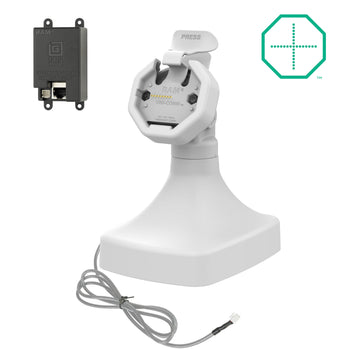 RAM-GDS-DOCK-D14-U3E-GRY:RAM-GDS-DOCK-D14-U3E-GRY_1:GDS Uni-Conn™ Powered Tilt & Swivel Dock with PoE - Gray