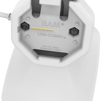 RAM-GDS-DOCK-D14-U3E-GRY:RAM-GDS-DOCK-D14-U3E-GRY_5:GDS Uni-Conn™ Powered Tilt & Swivel Dock with PoE - Gray