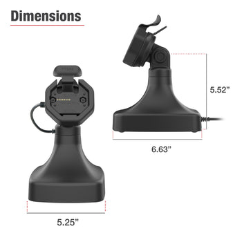 RAM-GDS-DOCK-D14-U3E:RAM-GDS-DOCK-D14-U3E_6:GDS Uni-Conn™ Powered Tilt & Swivel Dock with PoE