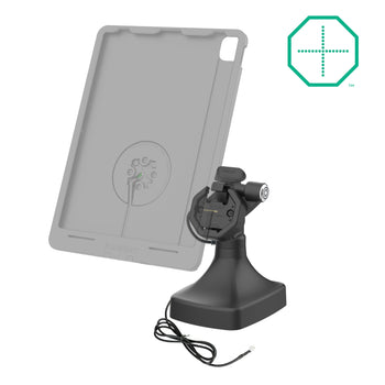 RAM-GDS-DOCKLR-D14-U3E:RAM-GDS-DOCKLR-D14-U3E_2:GDS Uni-Conn™ Powered Locking Tilt & Swivel Dock with PoE