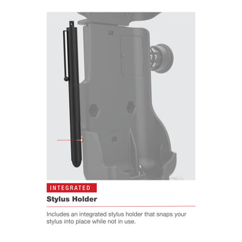 RAM-HOL-ZE17CL-1U:RAM-HOL-ZE17CL-1U_8:RAM Combo-Locking Form-Fit Powered Dock for Zebra TC73 & TC78