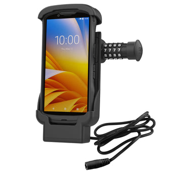 RAM-HOL-ZE17CL-2U:RAM-HOL-ZE17CL-2U_1:RAM Combo-Locking Form-Fit Powered Dock for Zebra TC53 & TC58