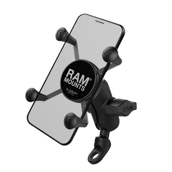 RAM-B-272-A-UN7:RAM-B-272-A-UN7_1:RAM X-Grip Phone Mount with 9mm Angled Bolt Head Adapter