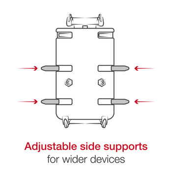 RAP-B-460-A-PD3U:RAP-B-460-A-PD3U_8:RAM Quick-Grip™ Phone Mount with RAM Tough-Strap™ Handlebar Base
